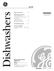 Ge profile dishwasher manual pdf